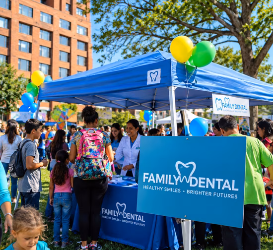 Connecticut Family Dental booth at a community event